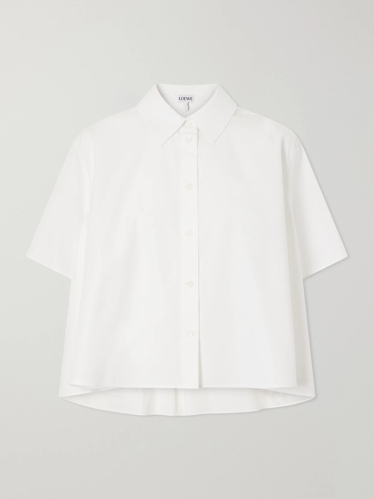 Logo-embroidered Cotton-poplin Shirt