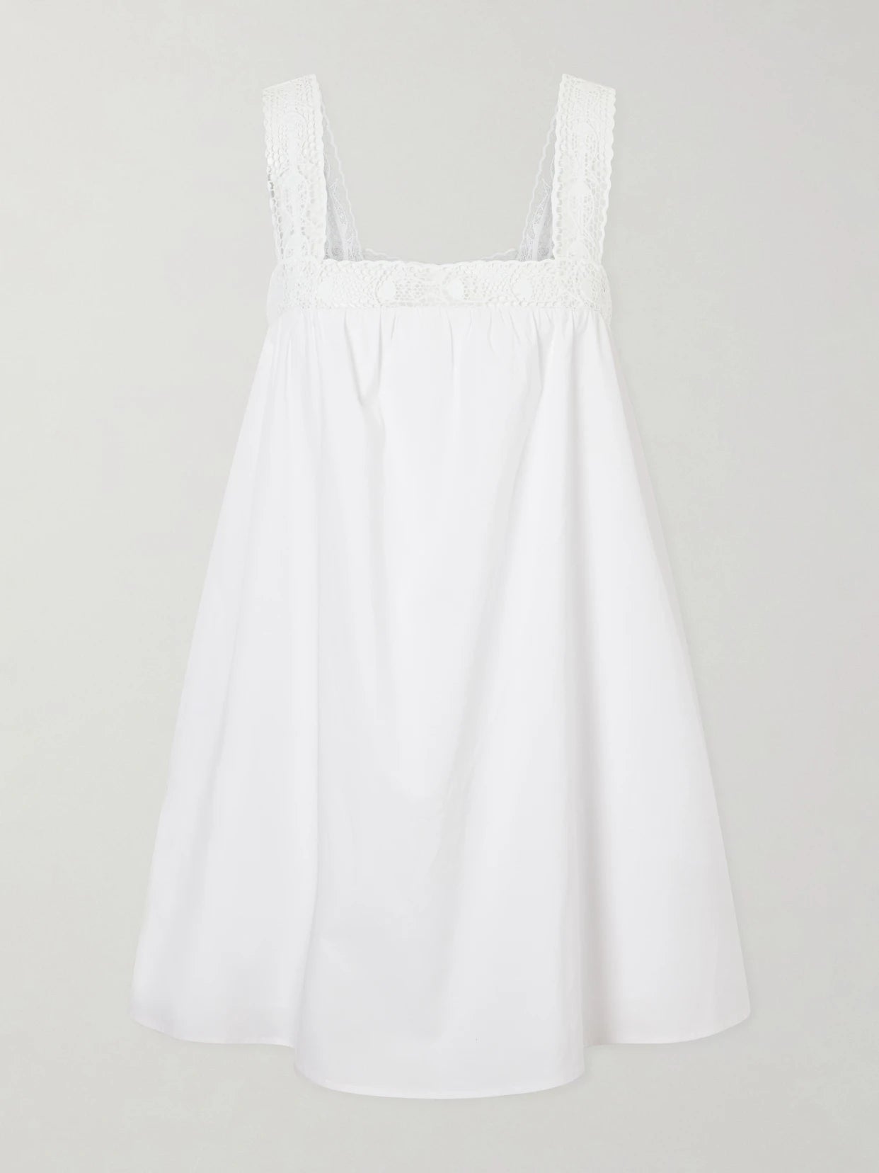 Image of Dresses. Product name - +da Adolfo Mariella Cotton-blend Mini Dress in White colour by brand - STAUD