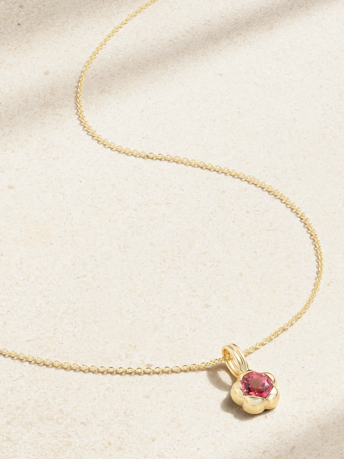 Festival 14-karat Gold Tourmaline Necklace