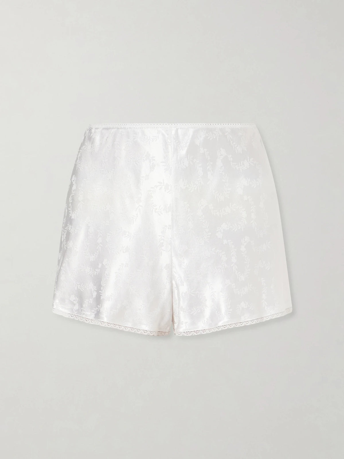 DÔEN Loren Floral Lenzing Ecovero-blend Satin-jacquard Shorts