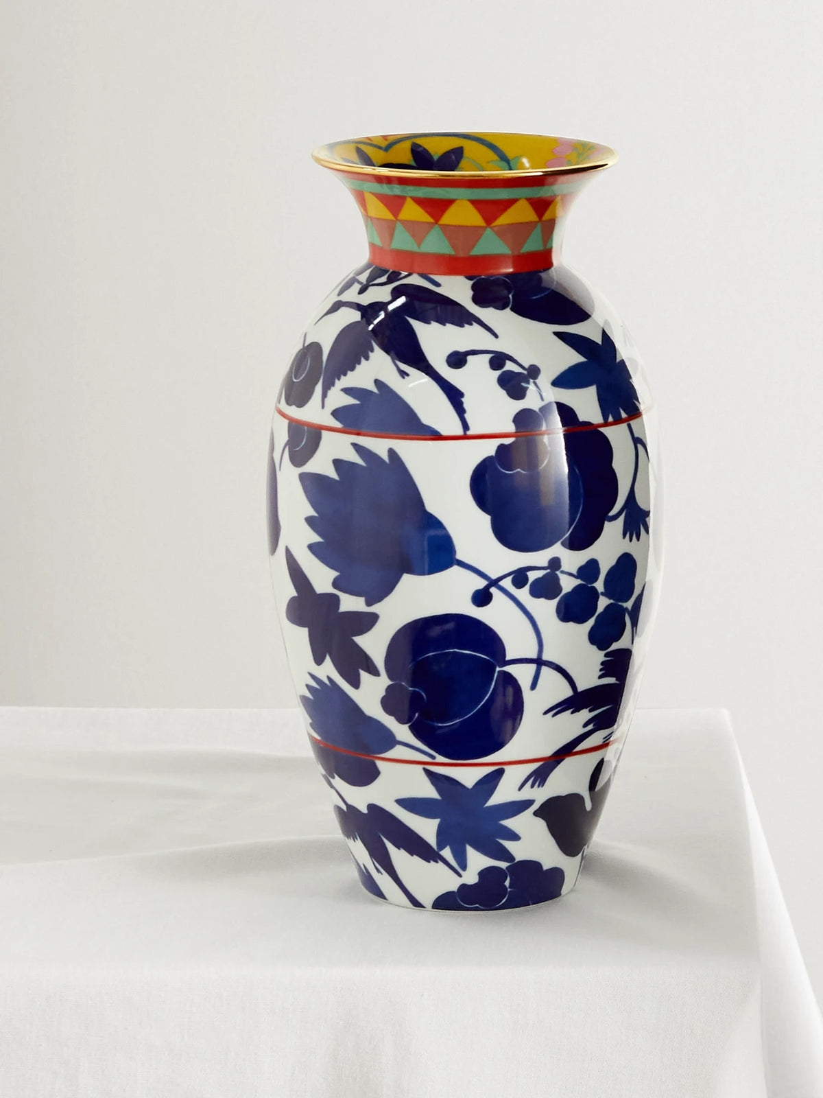 Amphora Gold-plated Porcelain Vase