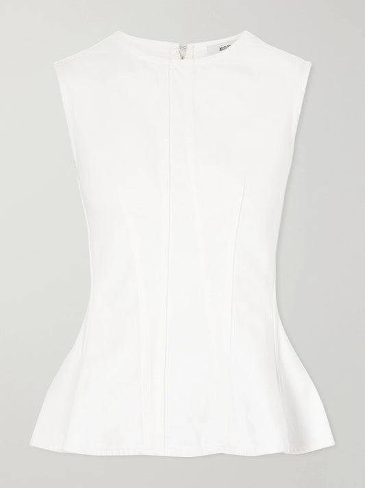 Corbin Cotton Peplum Top