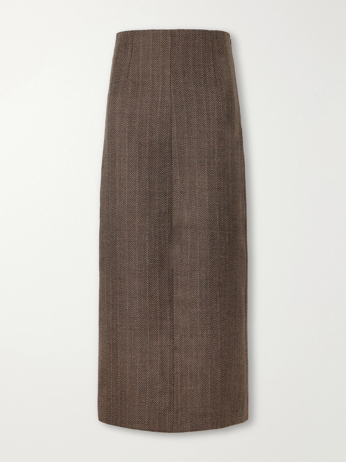 Maison Margiela Wool-herringbone Midi Skirt