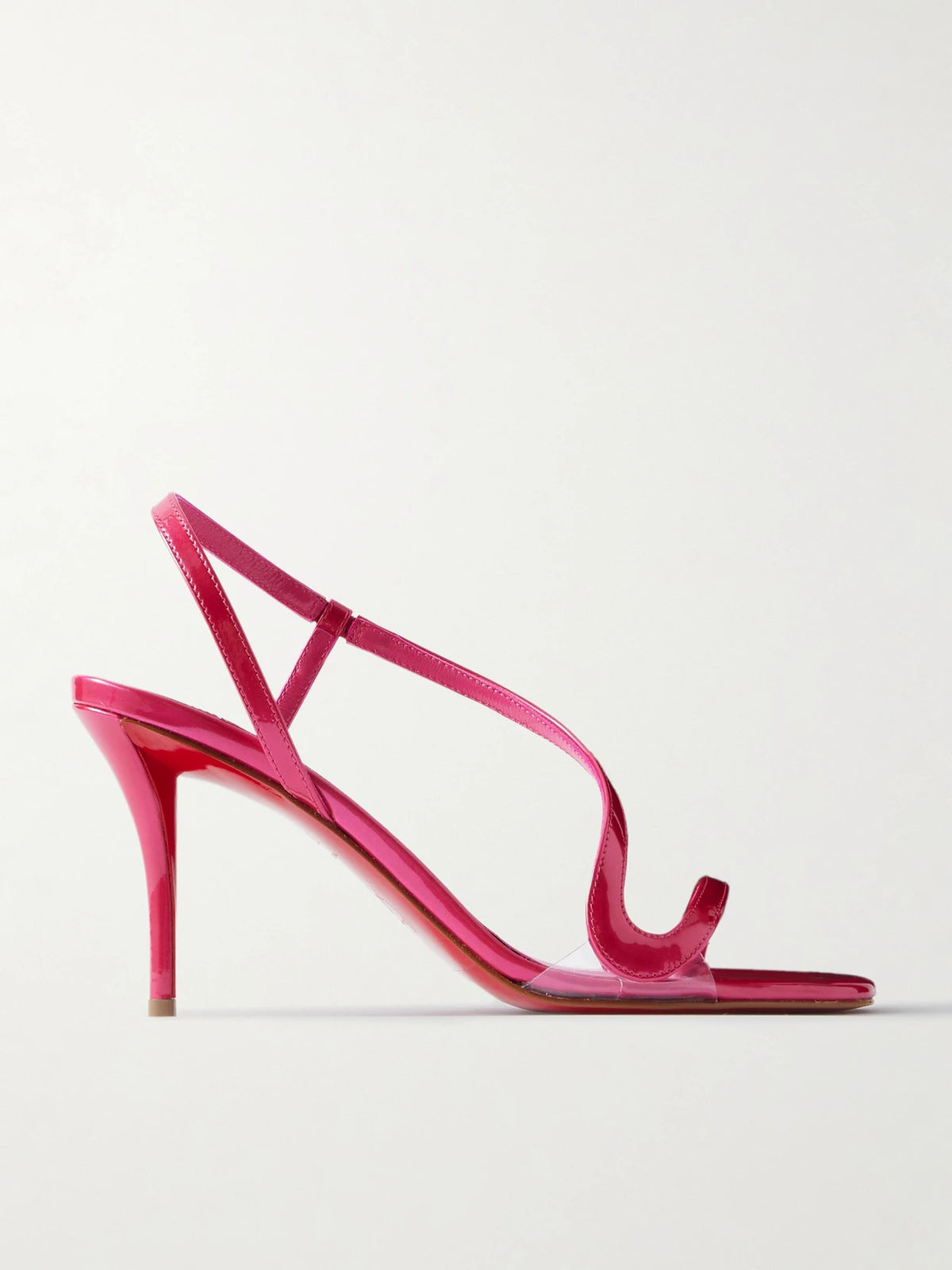 Rosa Z 80 Pvc-trimmed Patent-leather Sandals