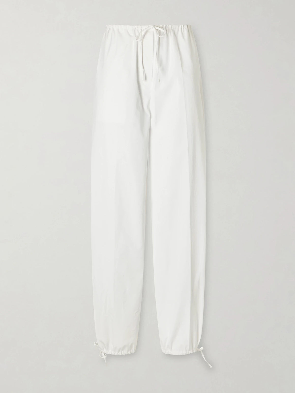 Cotton Wide-leg Drawstring Balloon Pants