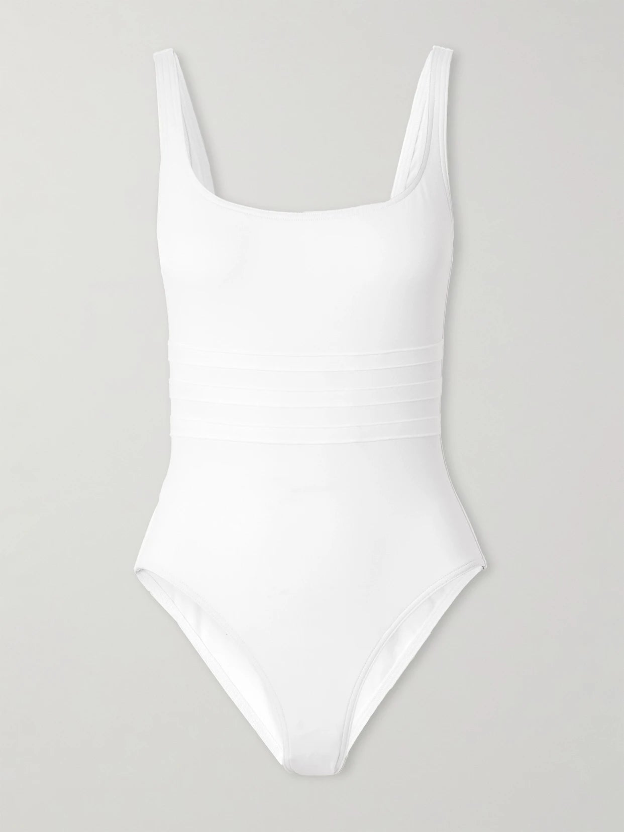 Image of Swimwear. Product name - Les Permanents Asia Paneled Swimsuit in White colour by brand - Eres