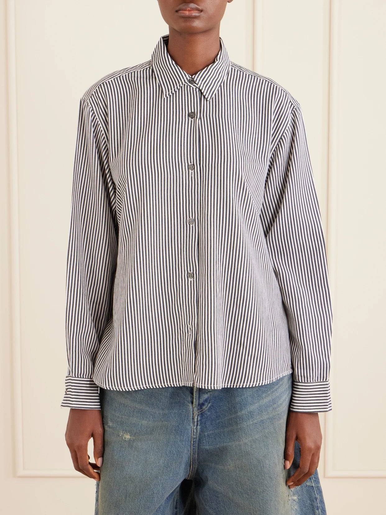 Theo Striped Poplin Shirt