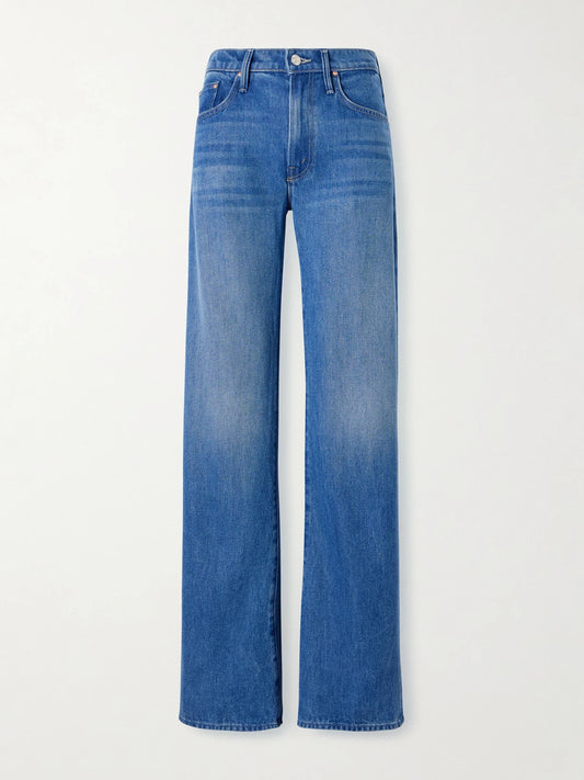 The Mid Rise Lasso Sneak Straight-leg Jeans