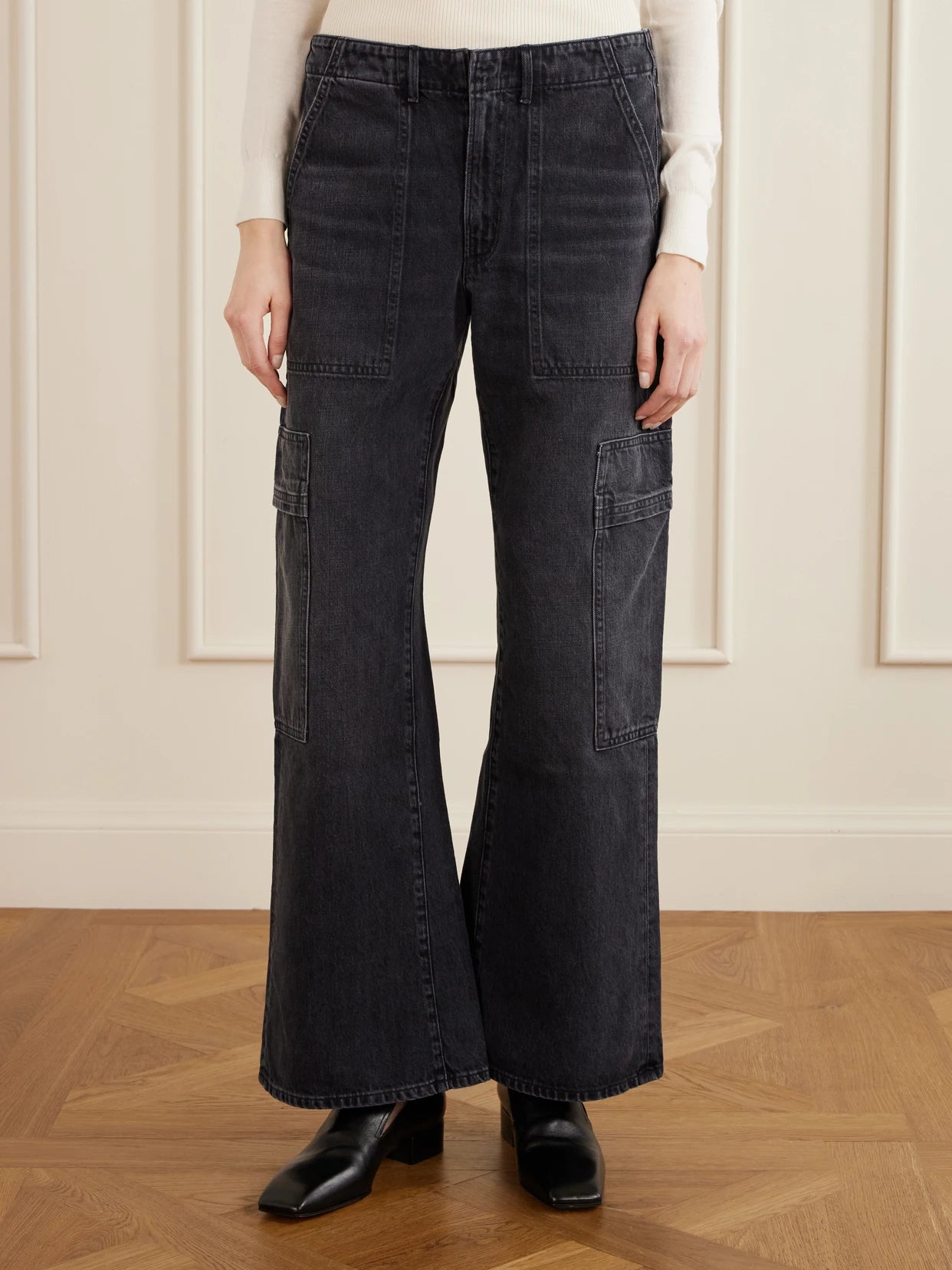 Sienna Relaxed Utility Flared Jeans
