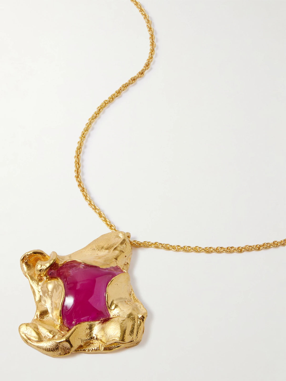 Gold-plated And Resin Necklace