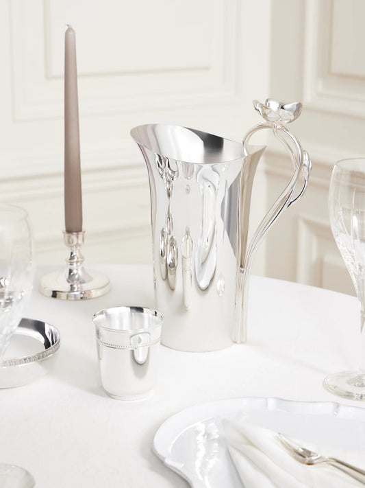 Image of Tableware. Product name - Anemone Silver-plated Water Pitcher in Multi colour by brand - Christofle