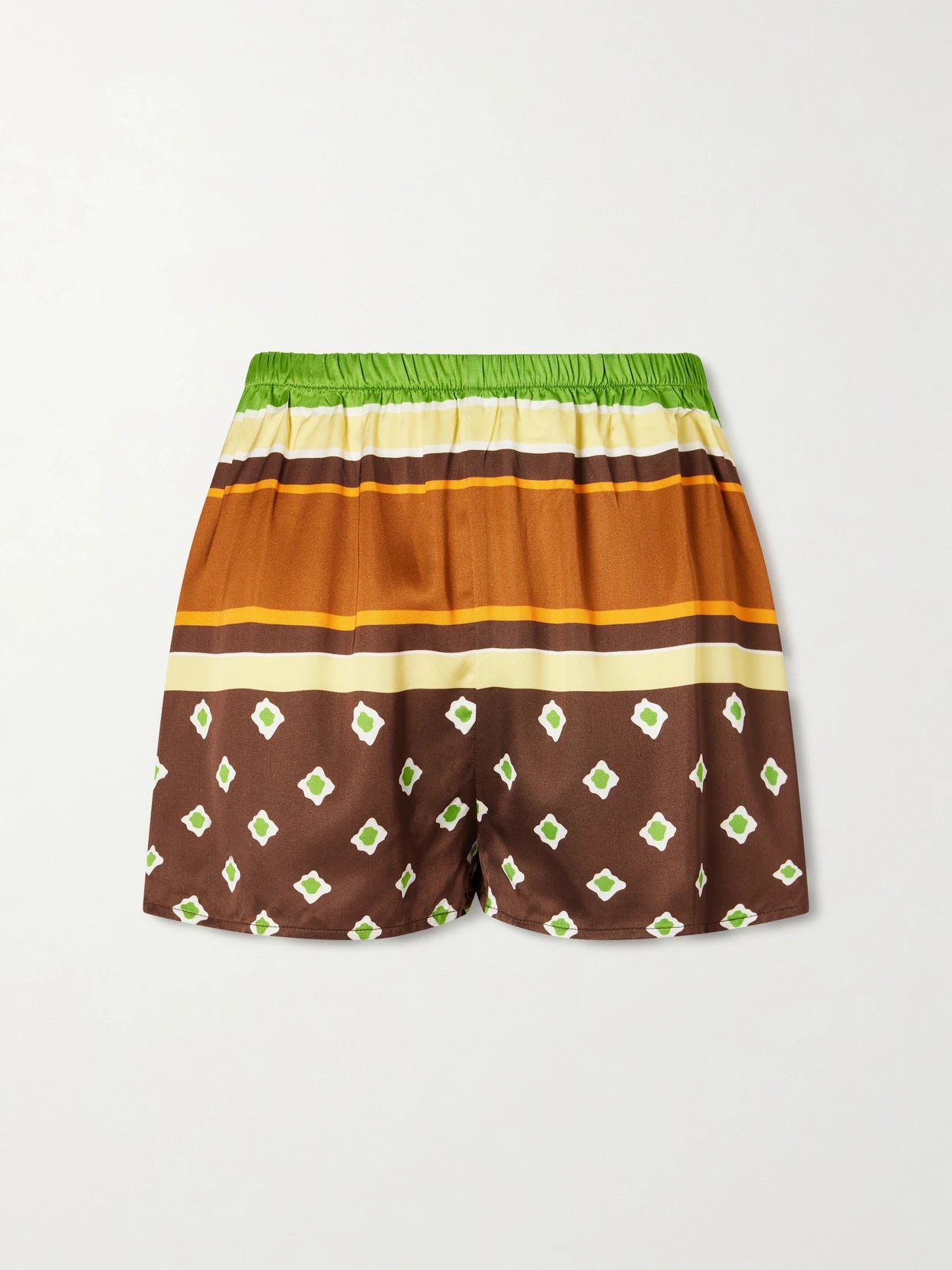 Tia Printed Satin Shorts