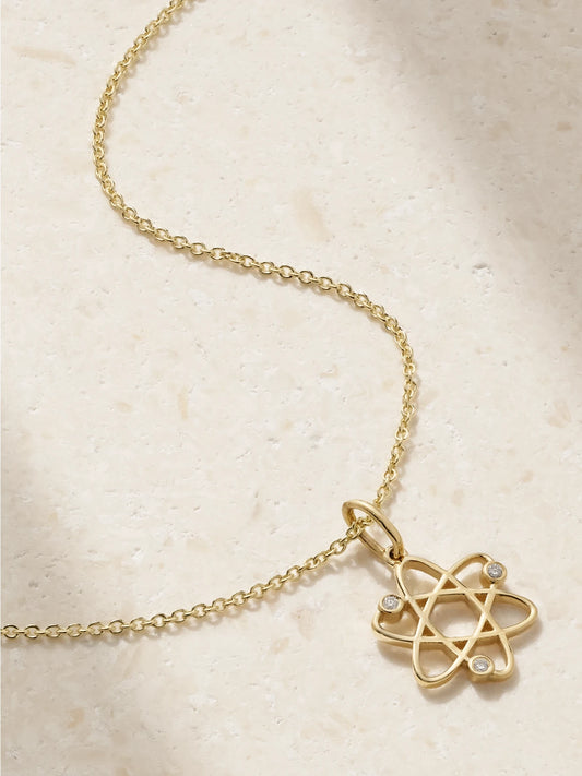 Cosmos 14-karat Gold Diamond Necklace