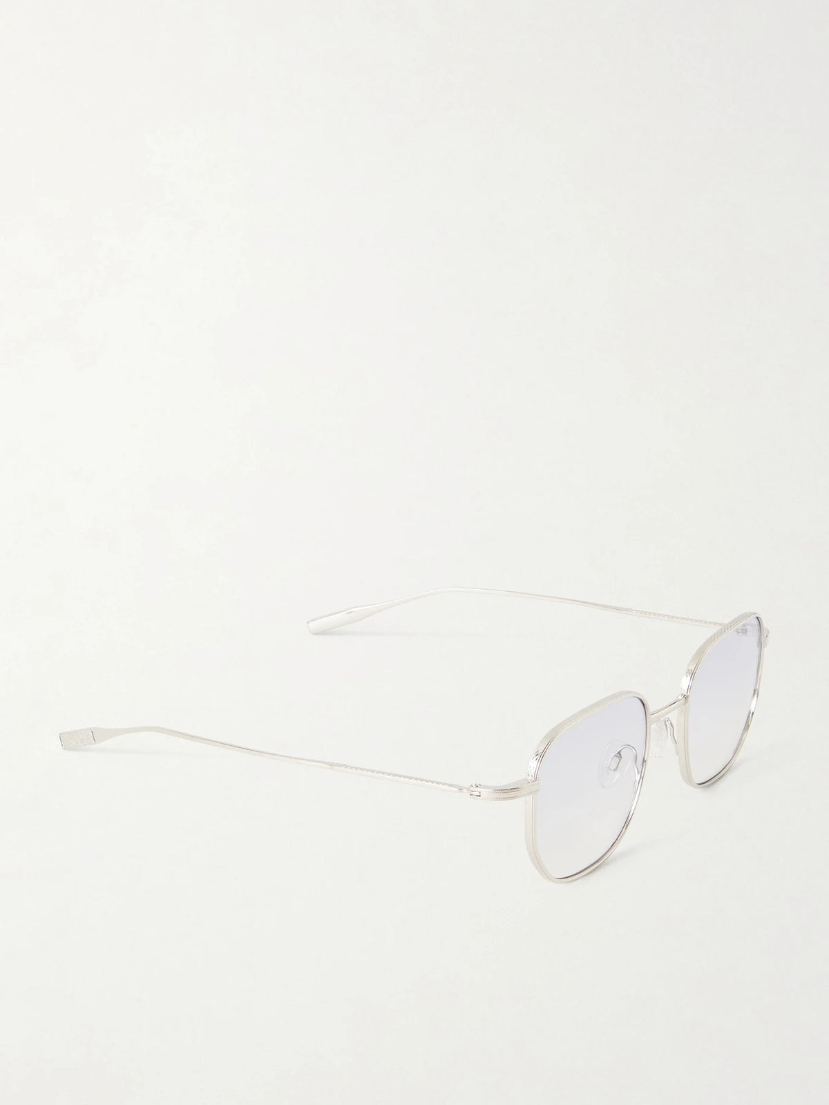 Revere Square-frame Platinum-tone Titanium Sunglasses