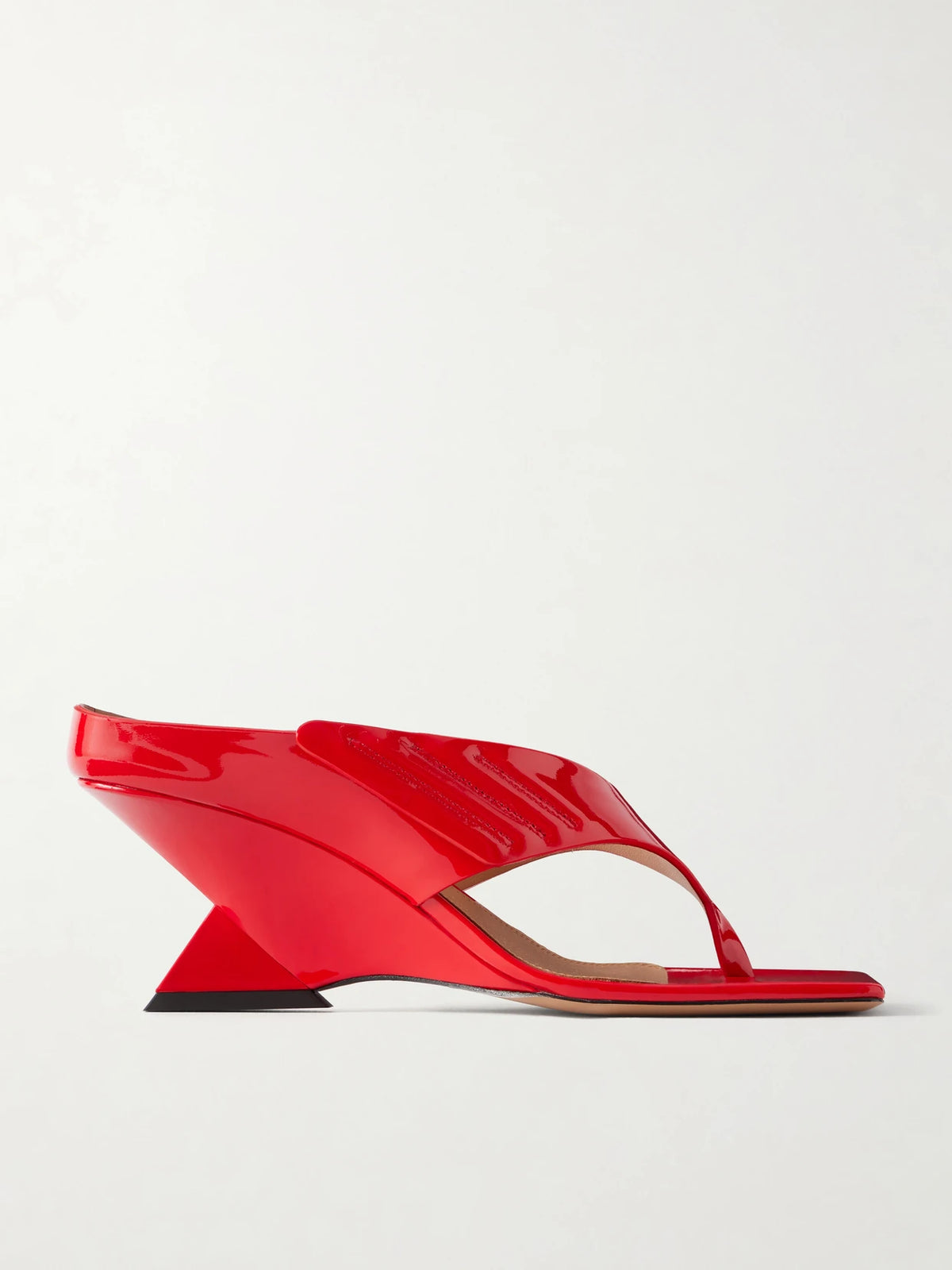 Cheope 65 Leather Wedge Thong Sandals