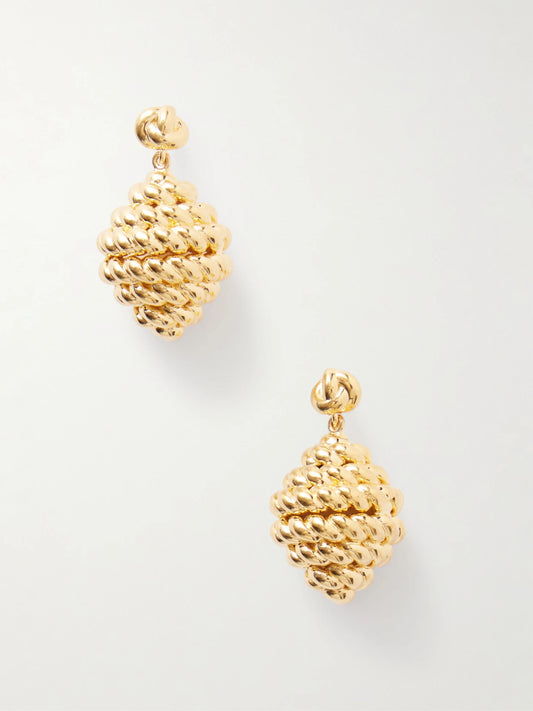 Rope Gold-plated Earrings