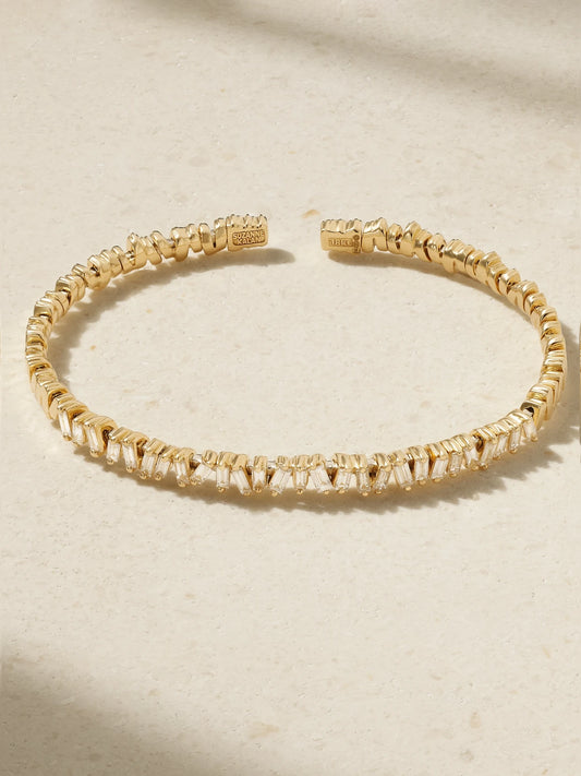 18-karat Gold Diamond Cuff