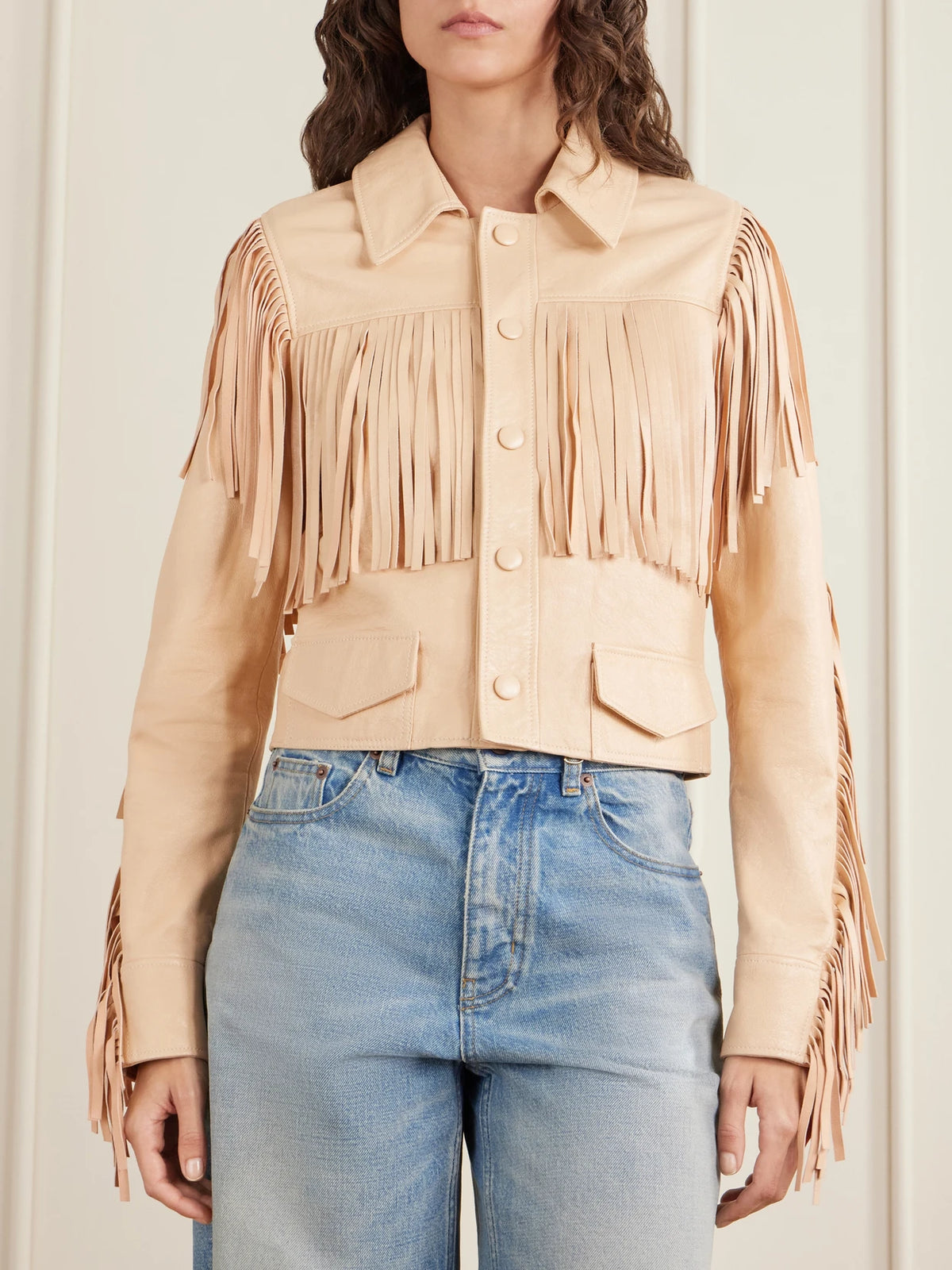 Fringed Leather Jacket
