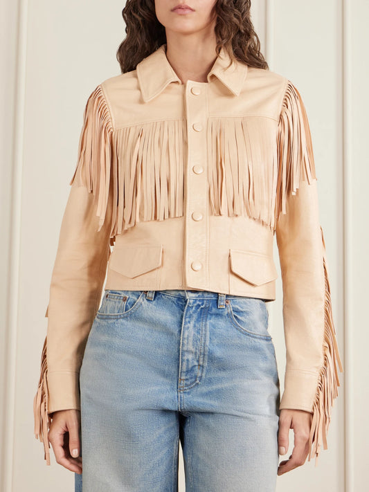 Fringed Leather Jacket