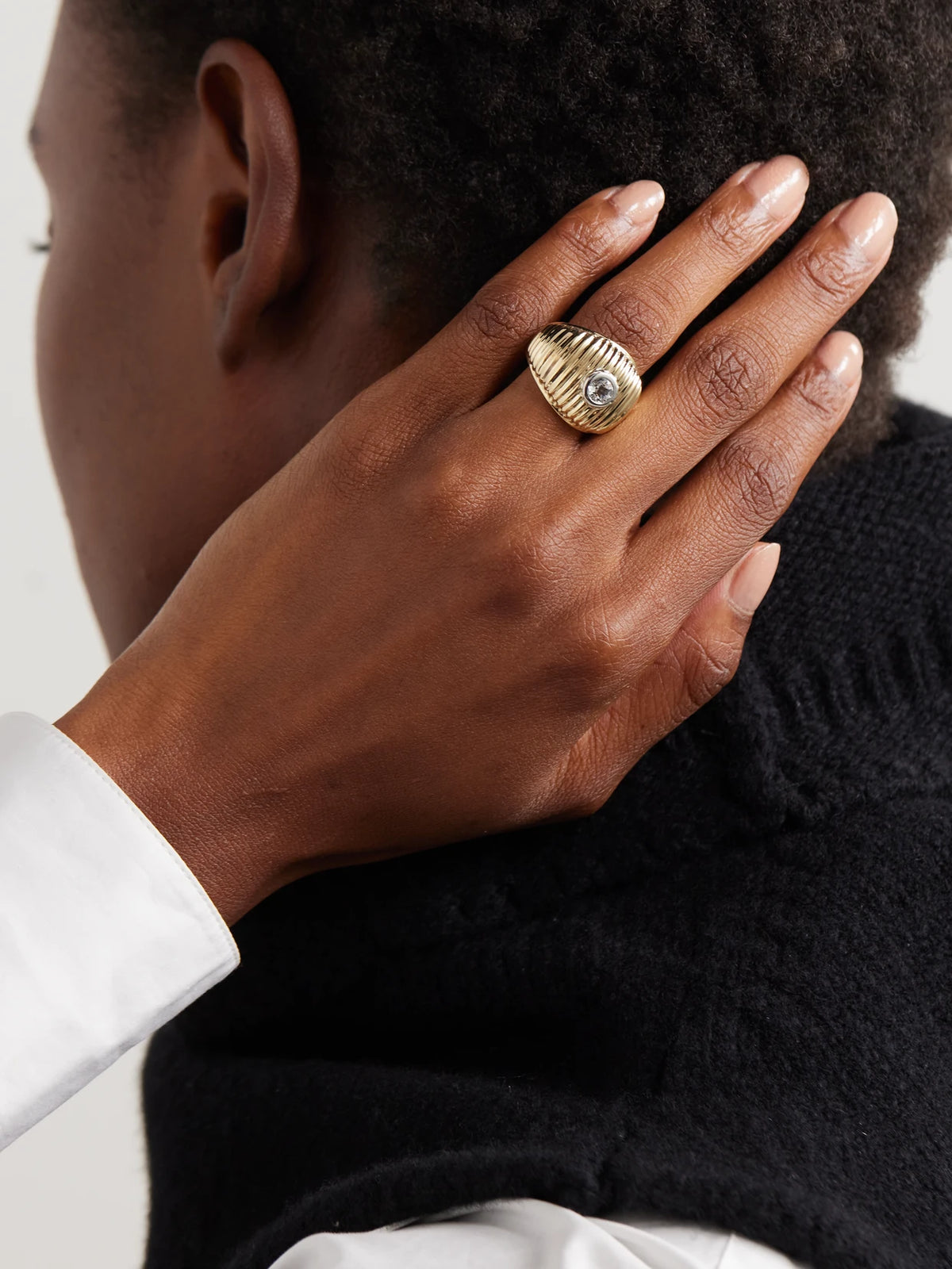 Image of Rings. Product name - 9-karat Gold Topaz Ring in Multi colour by brand - Yvonne Léon