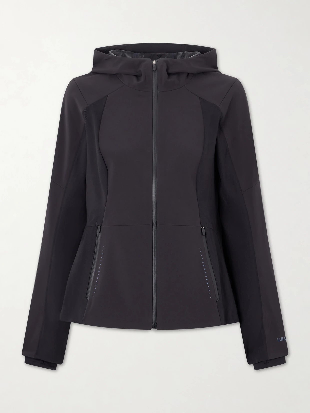 Image of Coats & Jackets. Product name - Cross Chill Hooded Softseal Jacket in Black colour by brand - lululemon