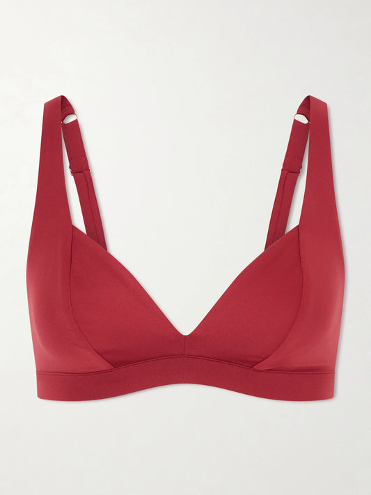 Image of Swimwear. Product name - Beachwear Armonia Bikini Top in Red colour by brand - Max Mara