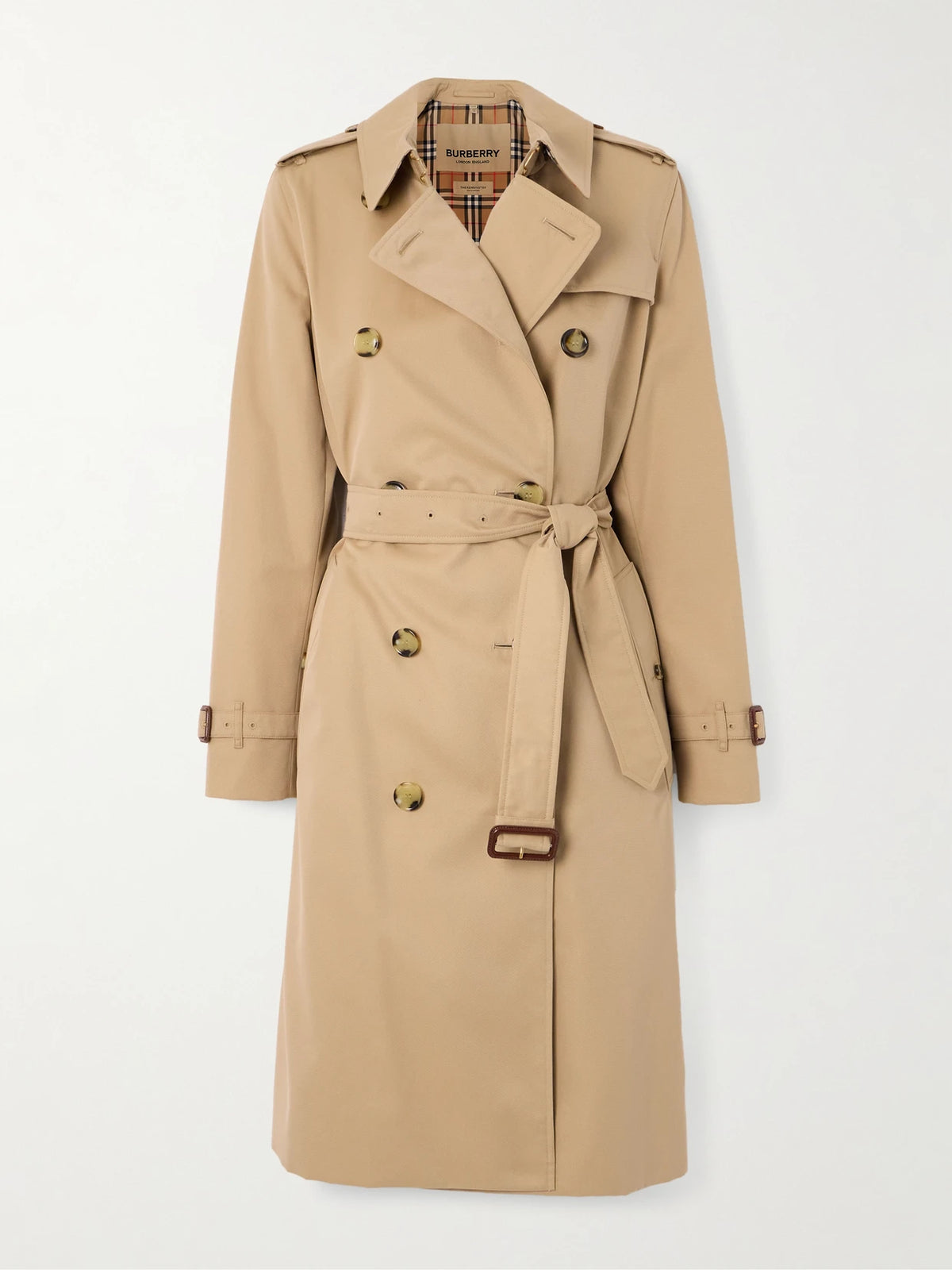 Burberry Kensington Long Organic Cotton-gabardine Trench Coat