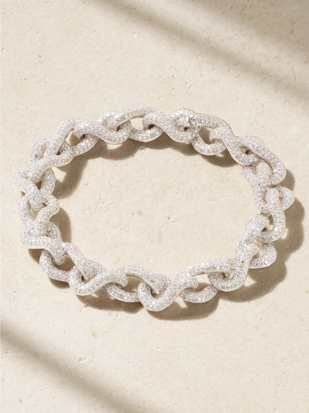 Infinity Link 18-karat White Gold Diamond Bracelet