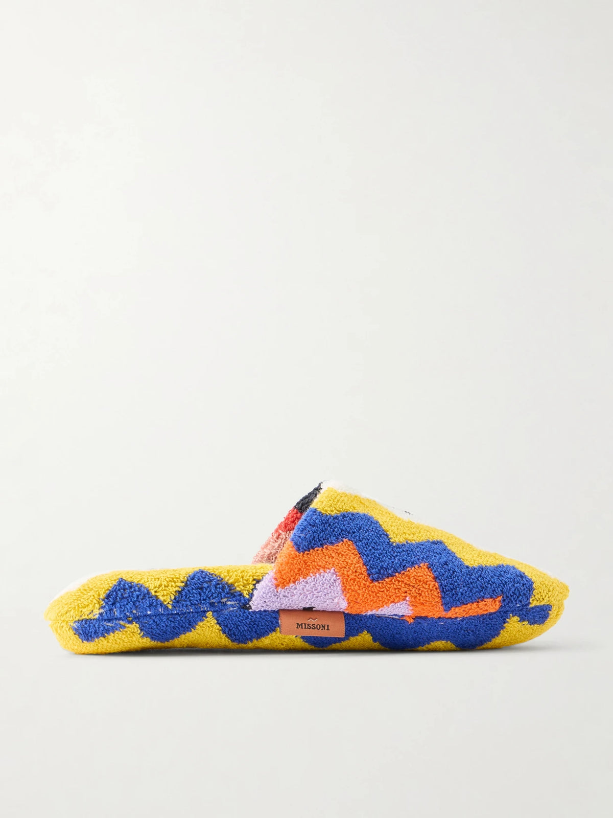 Striped Cotton-terry Slippers
