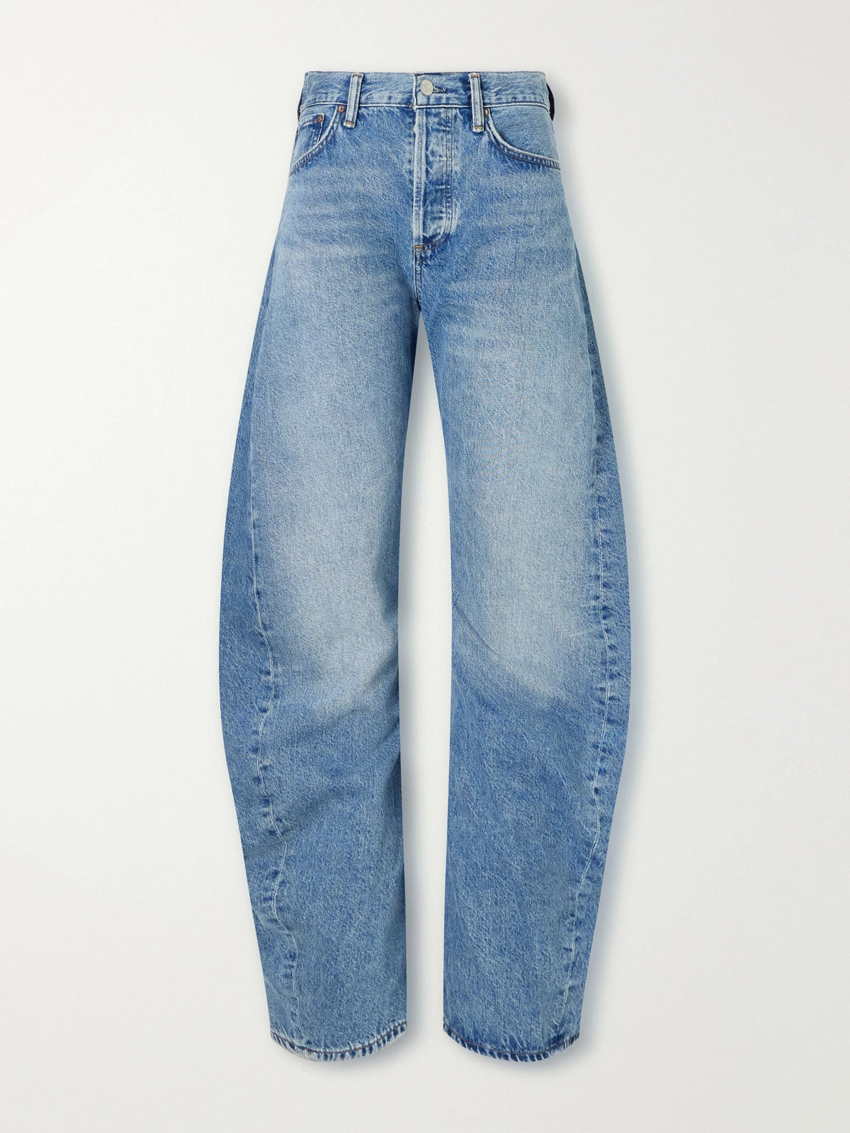AGOLDE Spiral Mid-rise Barrel-leg Jeans