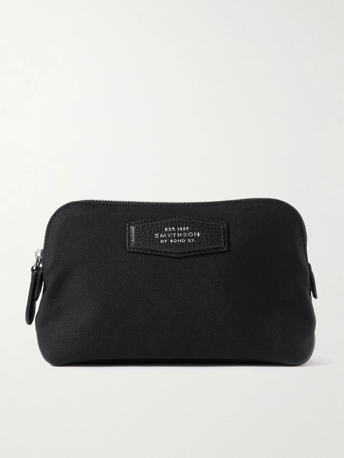 Norton Leather-trimmed Canvas Pouch