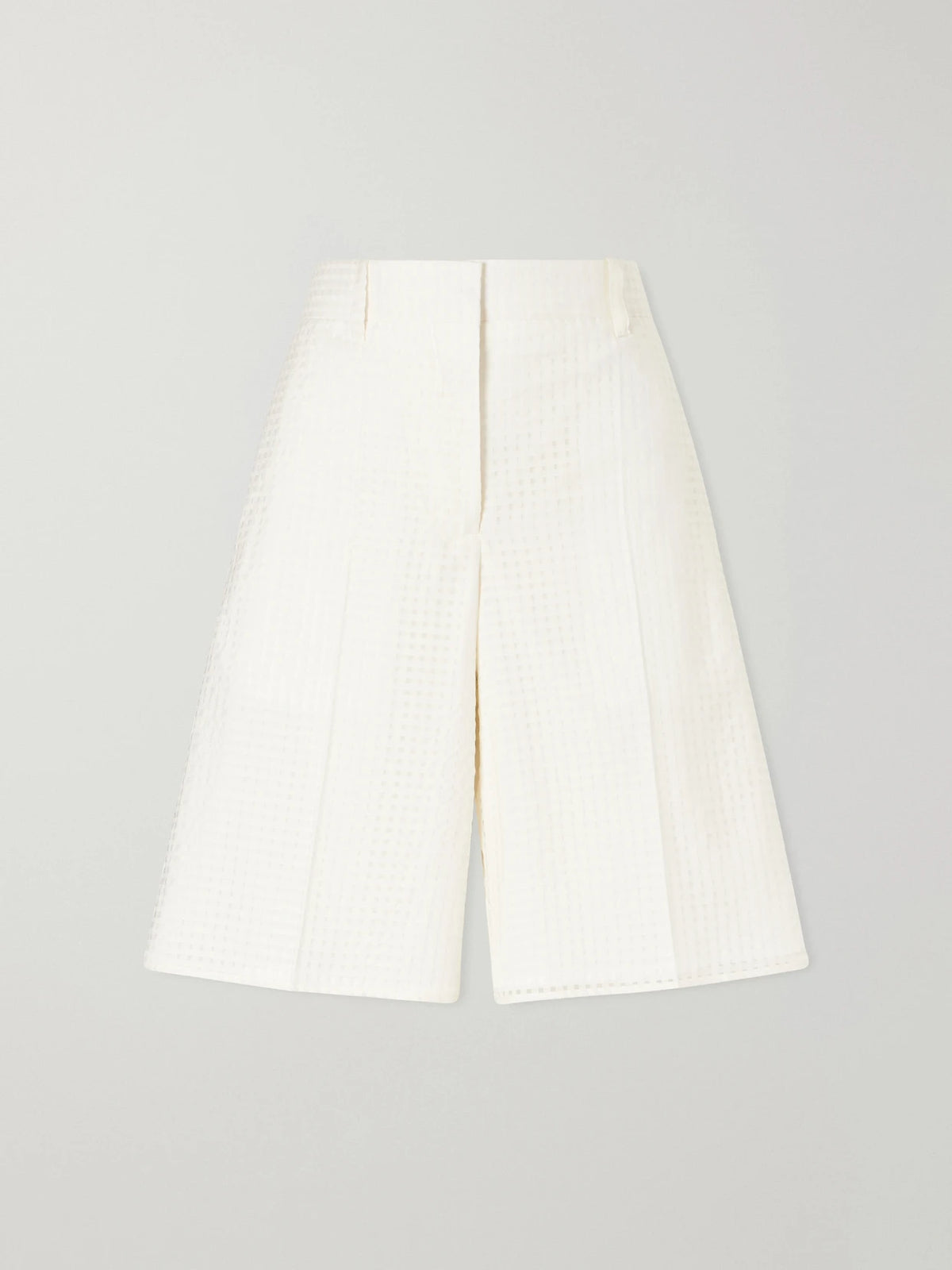 Gingham Point D'esprit Shorts