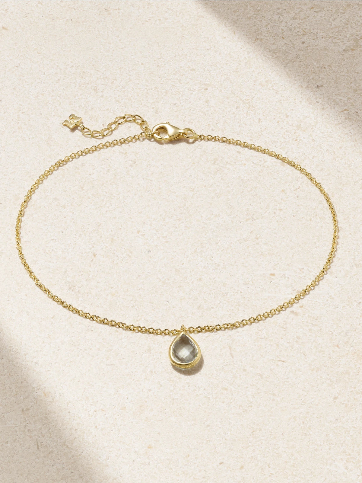 14-karat Gold Amethyst Anklet