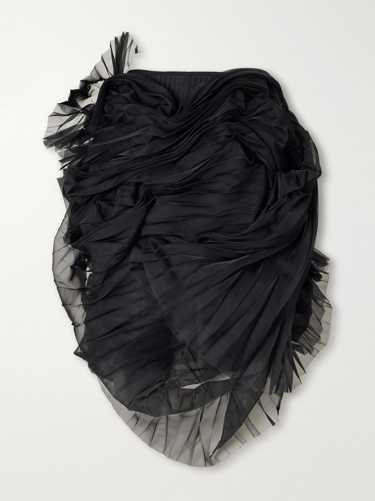 Pauline Dujancourt Minna Eerie Ruched Tulle Knee-length Skirt