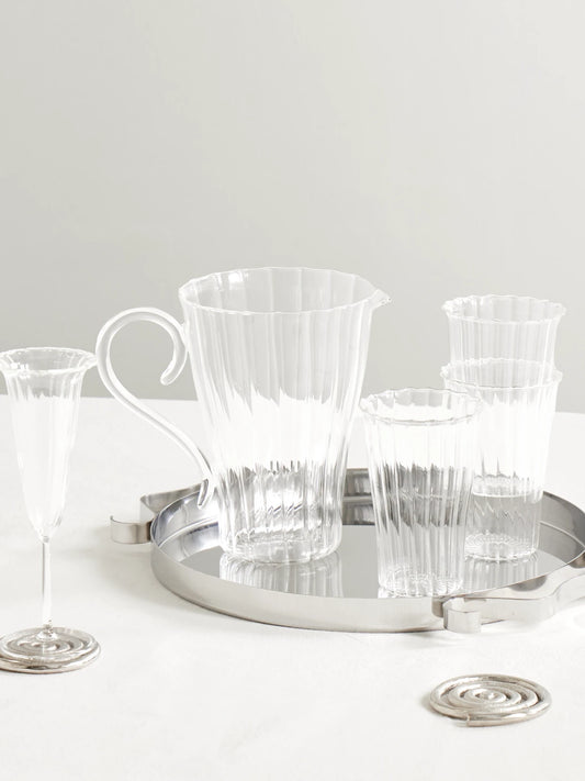 Image of Tableware. Product name - Le Pichet Glass Jug in Clear colour by brand - Sophie Lou Jacobsen