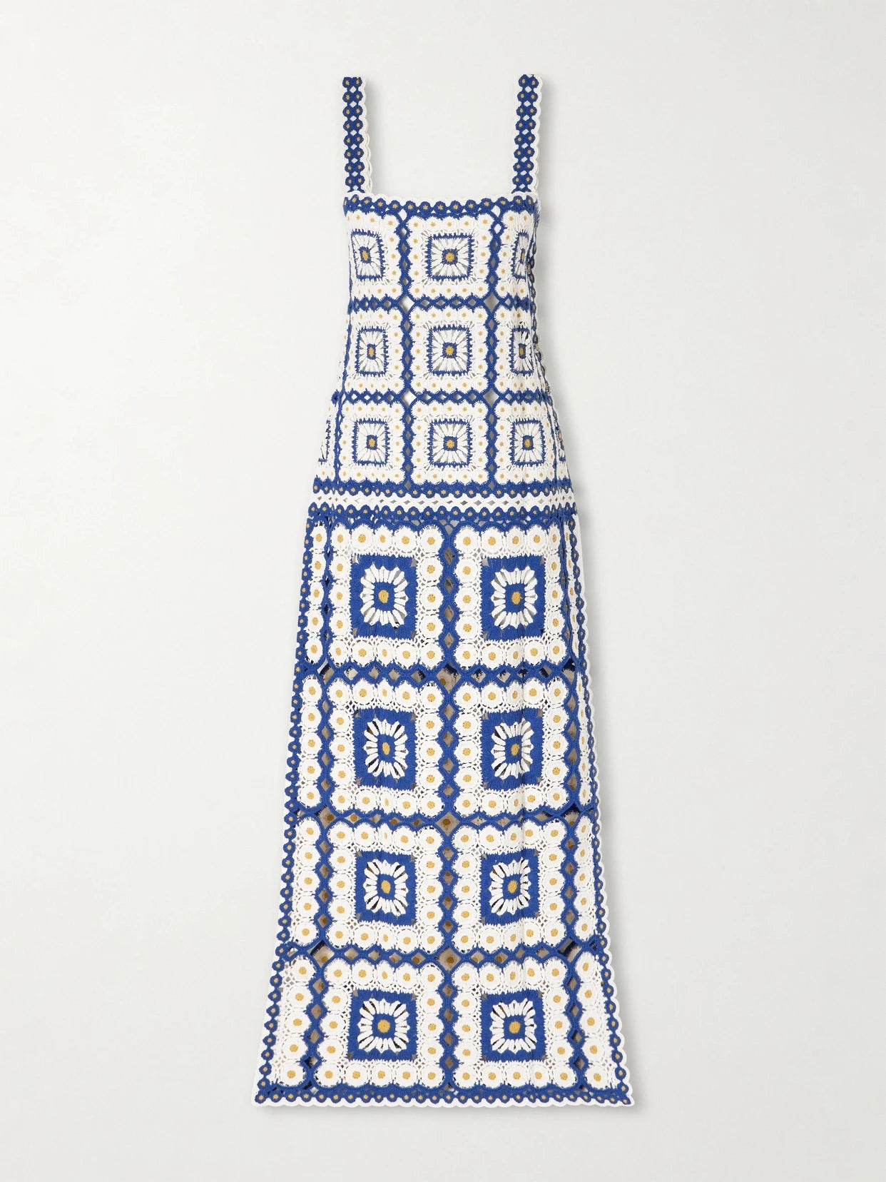 Image of Dresses. Product name - Dolly Crochet Cotton Dress in Cream colour by brand - ALÉMAIS