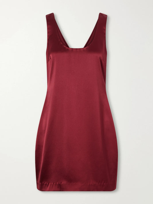 Heirlome Delphine Silk-satin Mini Dress