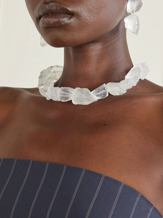 Image of Necklaces. Product name - Resin Necklace in Clear colour by brand - Completedworks