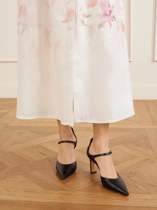 Gabriela Hearst Devil Pump 80 Leather Mary Jane Pumps