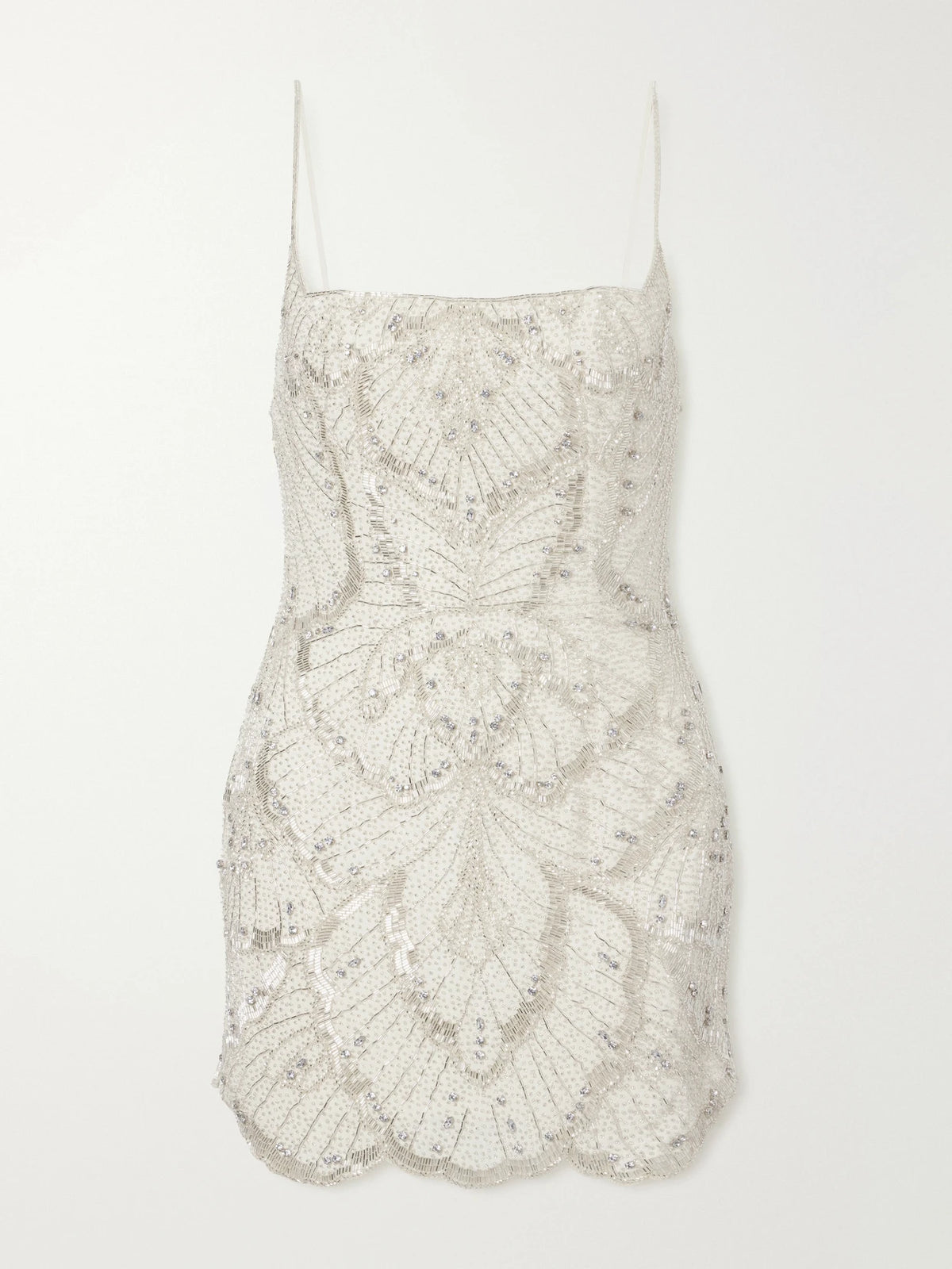 Clio Peppiatt Papillon Bead-embellished Tulle Mini Dress