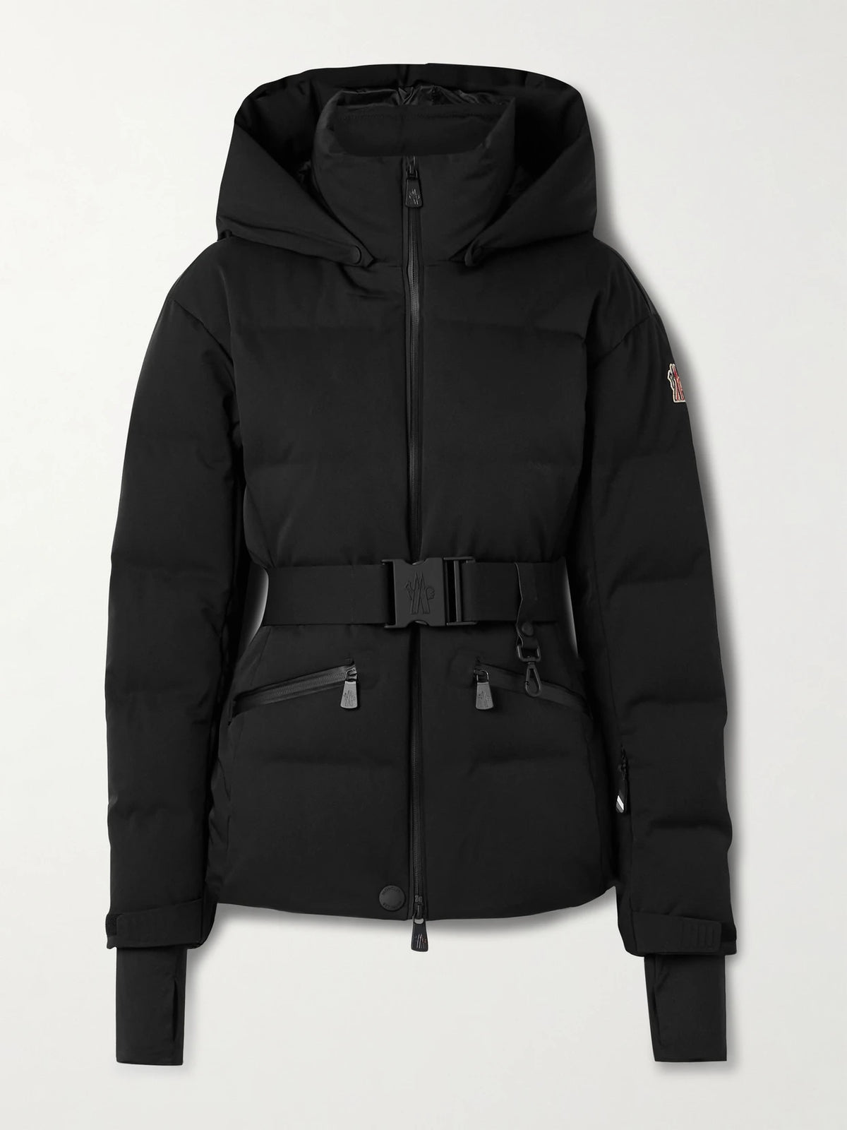 Tolima Hooded Belted Quilted Down Ski Jacket