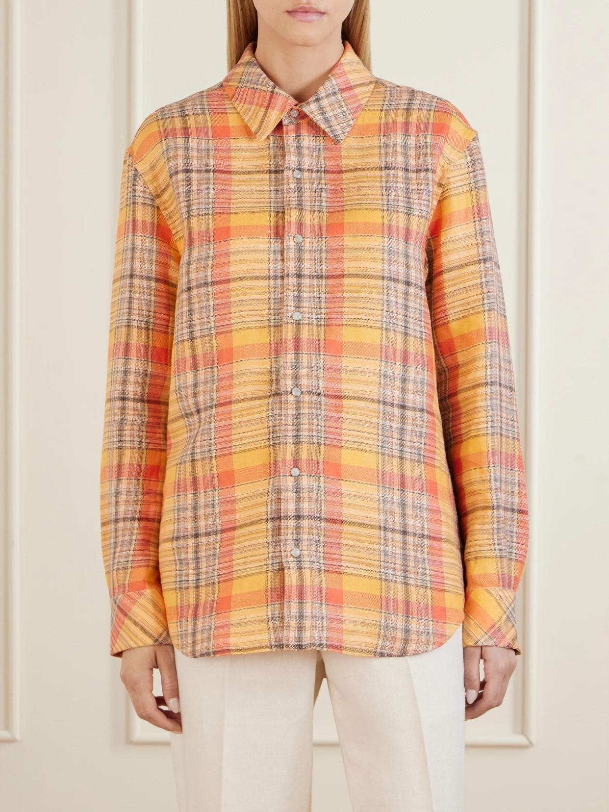 Twilight Checked Linen Shirt
