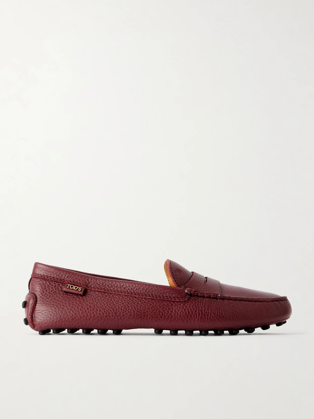 Gommino Textured-leather Loafers