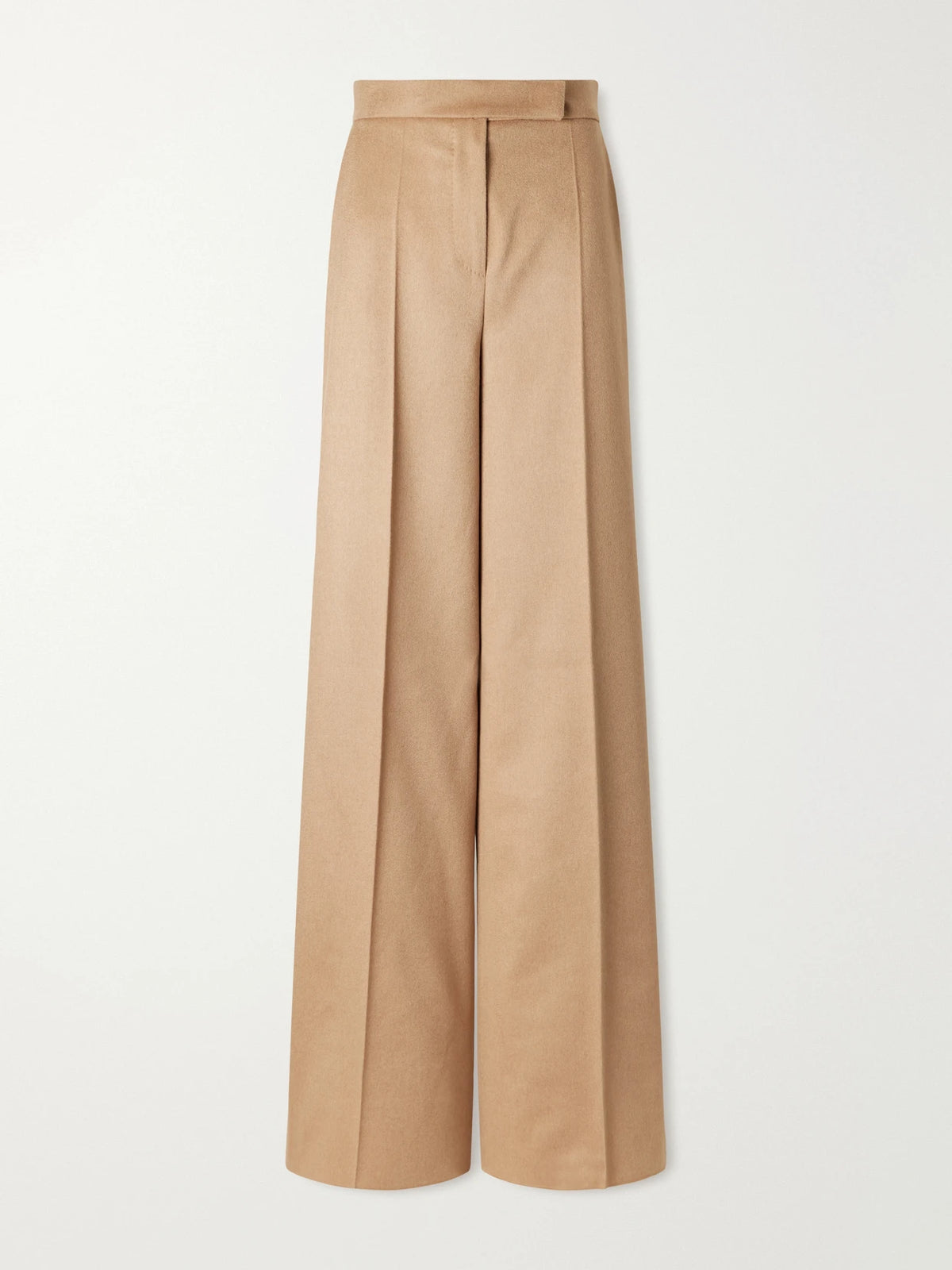 Max Mara Camel Wool Wide-leg Pants