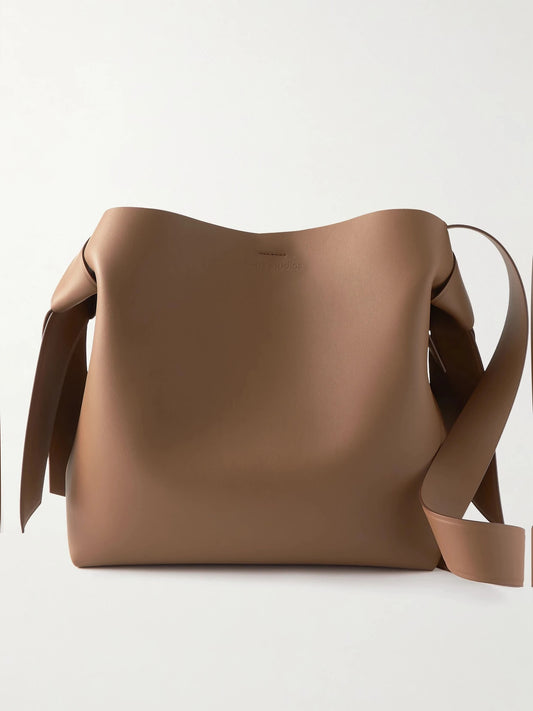Musubi Midi Knotted Leather Shoulder Bag