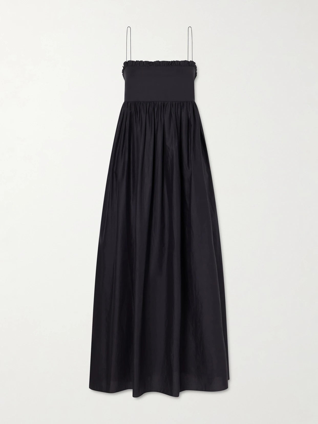 Empire Ruffled Cotton-poplin Midi Dress