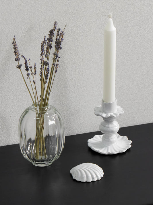Image of Necklaces. Product name - Venus Ceramic And Cord Necklace in White colour by brand - Astier De Villatte