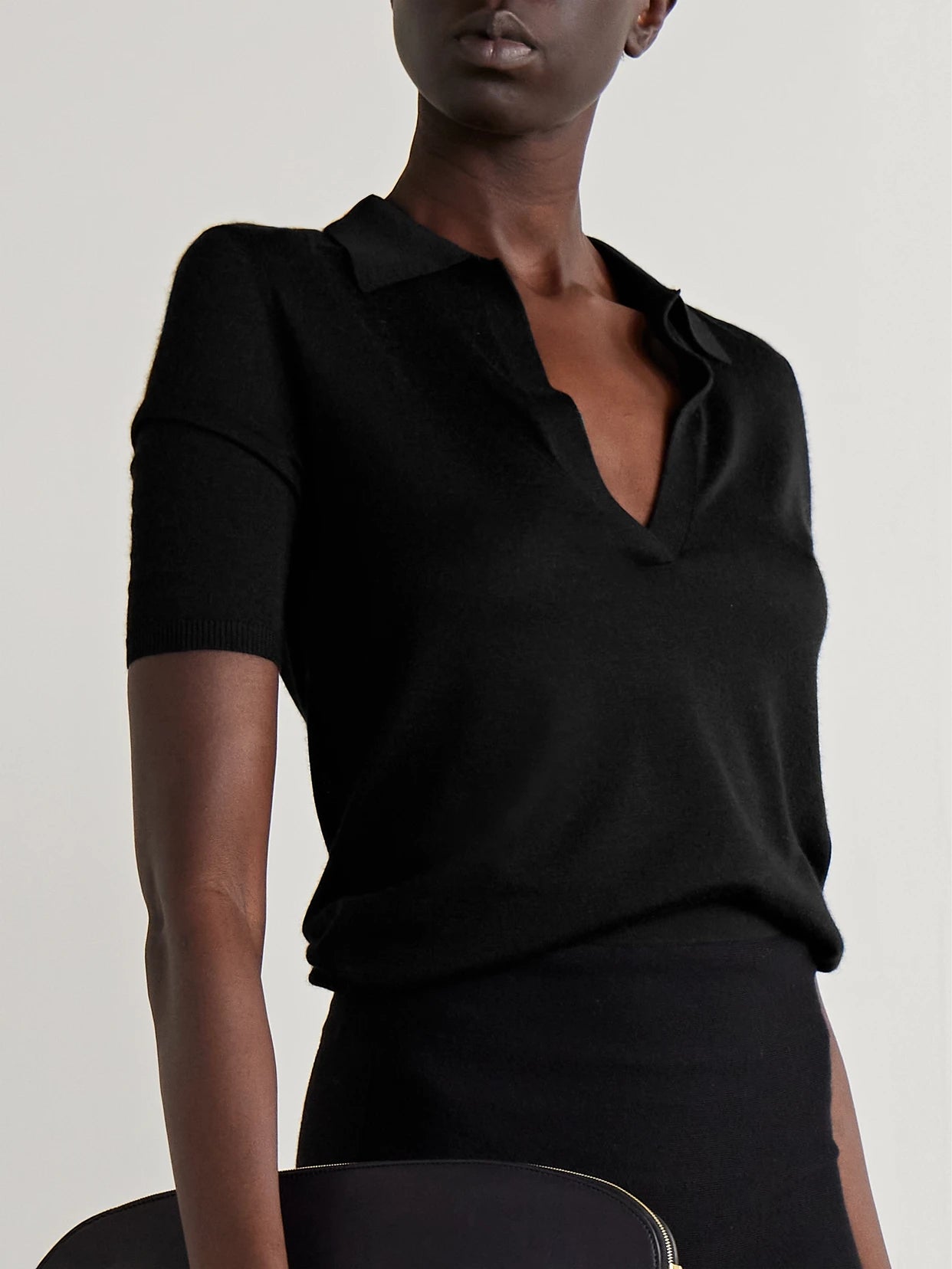 Frank Cashmere And Silk-blend Polo Shirt