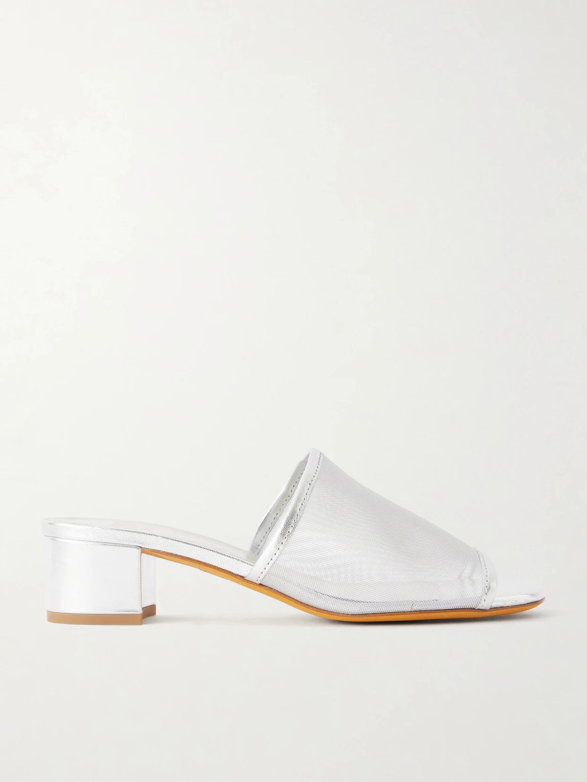 40 Sophie Leather-trimmed Mesh Sandals