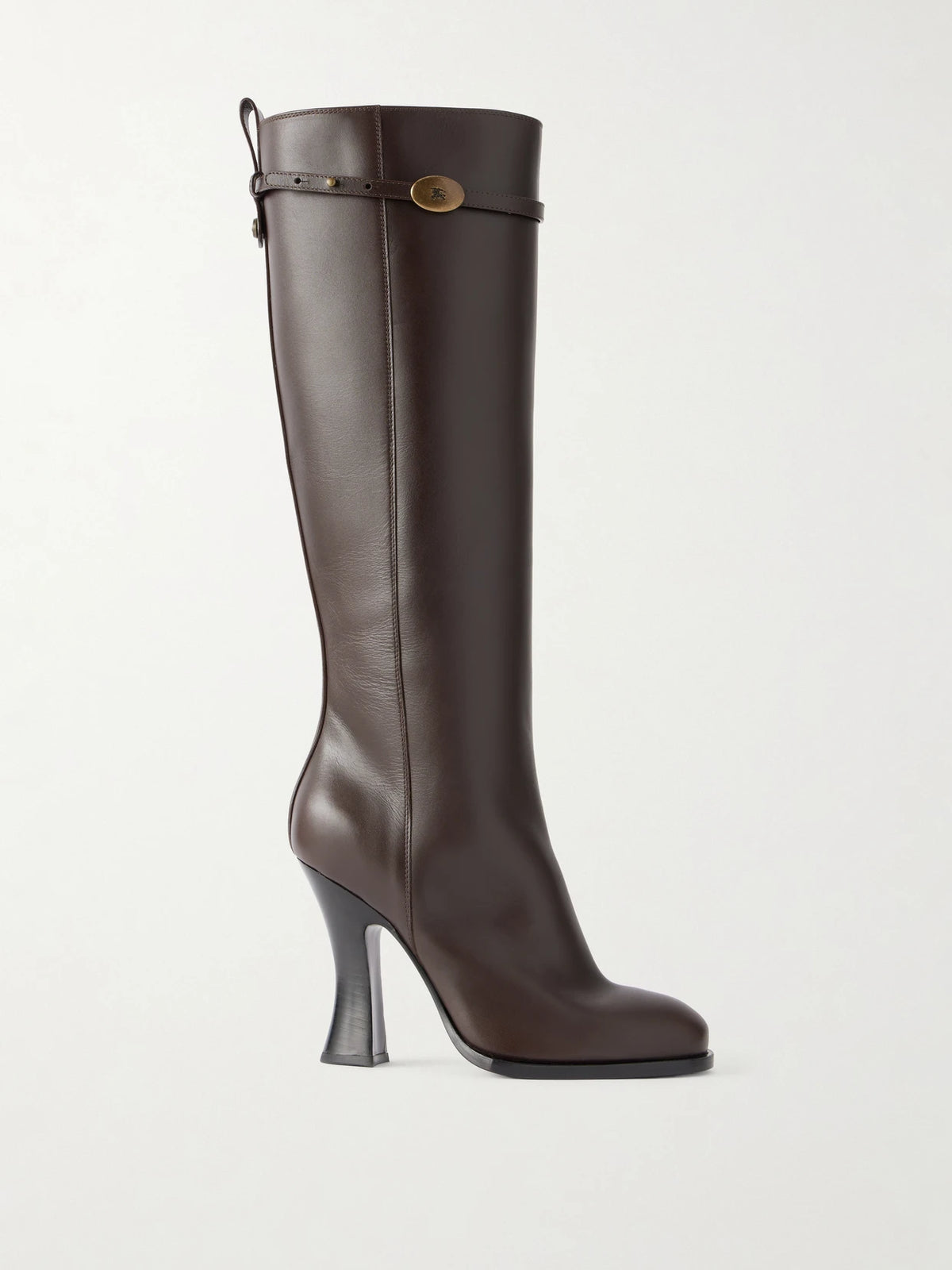 Burberry 100 Belted Leather Knee-high Boots
